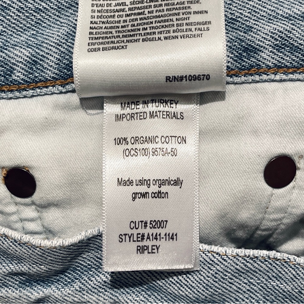 AGOLDE Ripley Cotton High-Rise Straight Jeans in Riptide - Picture 8 of 9